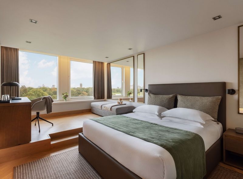 Newly refurbished Royal Garden Deluxe Room at Royal Garden Hotel